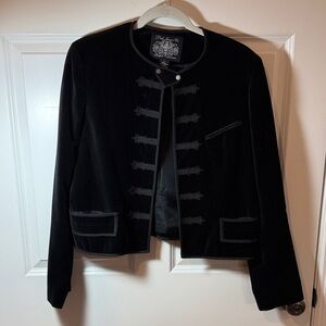 Ralph Lauren Napoleon Black Velvet Jacket